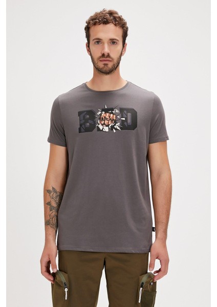 Bang Erkek Gri T-Shirt 24.01.07.058-C118 fırsatları
