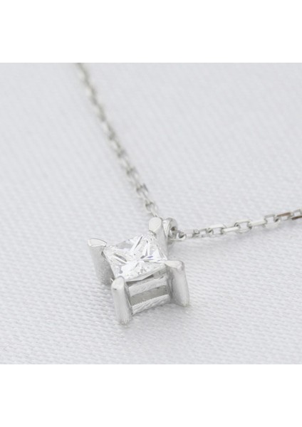 Prenses Kesim Pırlanta Tektaş Kolye fiyatları