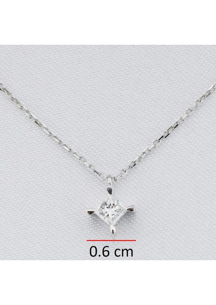 Prenses Kesim Pırlanta Tektaş Kolye modelleri