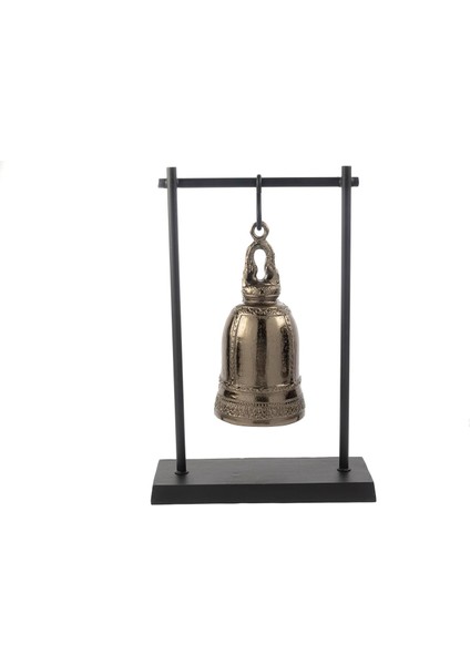 Gold Siyah Çan Dekor Obje 37X13X56CM
