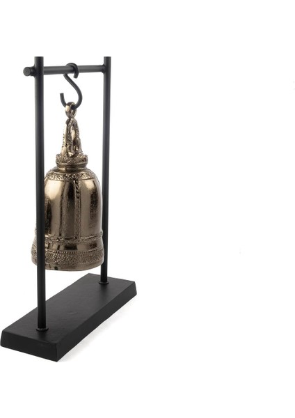 Gold Siyah Çan Dekor Obje 37X13X56CM