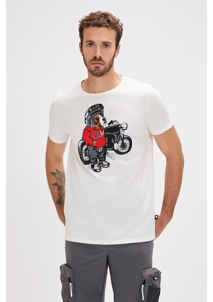 Fave Erkek Beyaz T-Shirt 24.01.07.054-C04