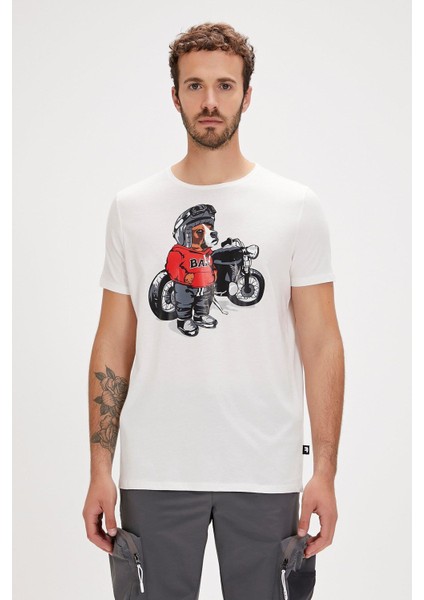 Fave Erkek Beyaz T-Shirt 24.01.07.054-C04 fırsatları