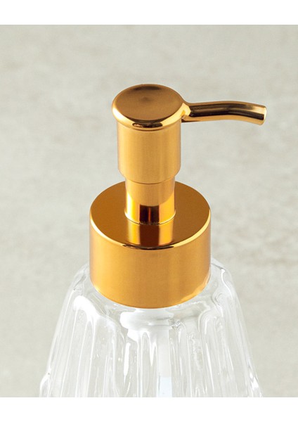 Valeria Cam Banyo Sıvı Sabunluk Gold