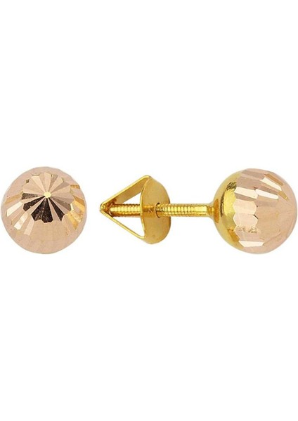 Altın Top Küpe 14 Ayar 1,00 Gram