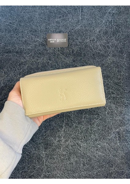 SL-2238 Deri Çok Kartlıklı ve Fermuarlı Cüzdan (16,5 Cm/9cm) Sanat Leather modelleri