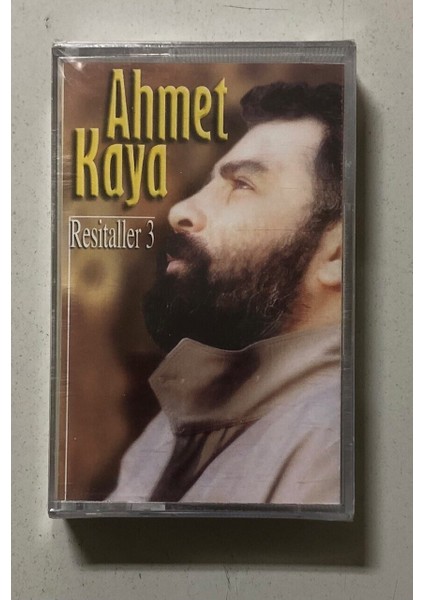 Ahmet Kaya Resitaller 3 Kaset (Jelatininde Sıfır Orjinal Dönem Baskı)