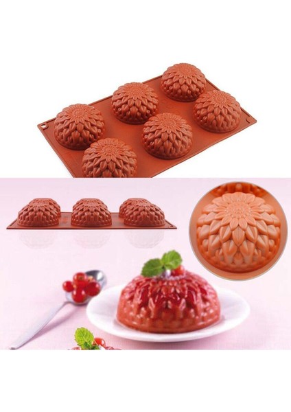 Silikon Kalıp 7.5 x 3.5 cm Kubbe Çiçek