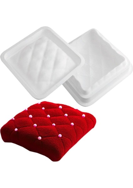 Silikon Kapitone Kek Kalıbı 16X16X5.3 cm