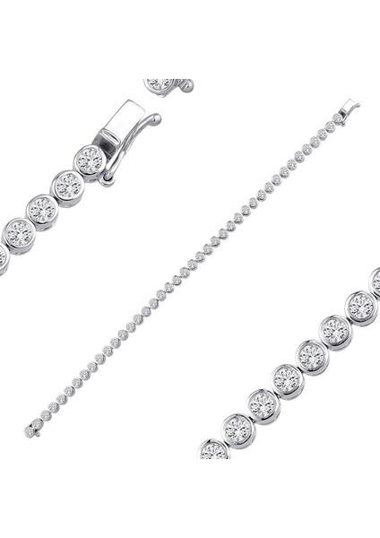 2.74CT (E-F Vs) Pırlanta Su Yolu Bileklik