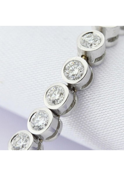 2.74CT (E-F Vs) Pırlanta Su Yolu Bileklik