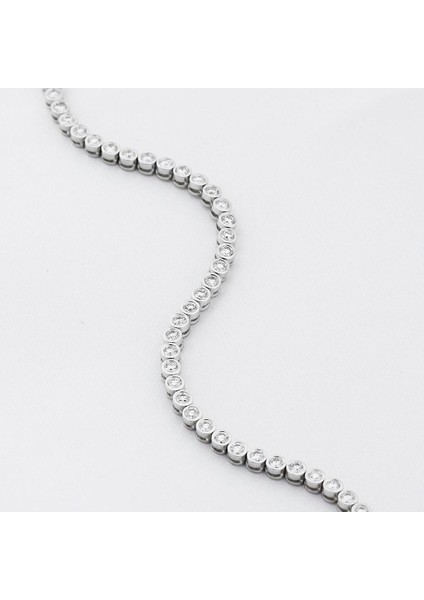 2.74CT (E-F Vs) Pırlanta Su Yolu Bileklik