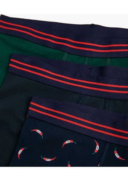 Baskılı 3'lü Boxer Seti modelleri