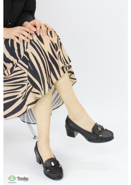 Mammimia Kadın Hakiki Deri Alçak Topuklu Ortopedik Klasik Ayakkabı M25/YA-ALİCE fırsatları