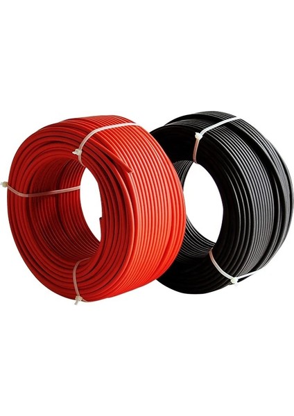 6 mm Solar Kablo Mc4 Konnektörlü 4 Metre (2 M Kırmızı+2 M Siyah) fiyatları