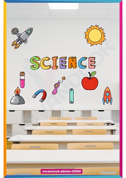 Bilim Okul Science Sticker Etiket (STİCKER-00008)