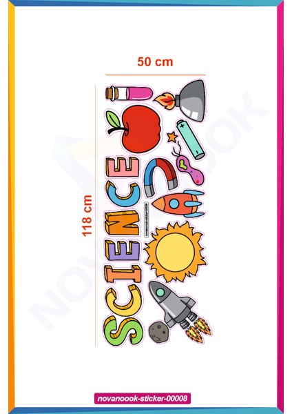 Bilim Okul Science Sticker Etiket (STİCKER-00008)