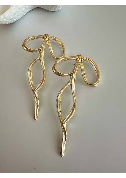 Çelik Fiyonk Gold Küpe modelleri