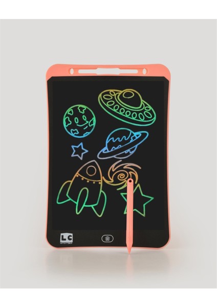 LCD Pembe Dijital Çizim Tableti 10 İnç