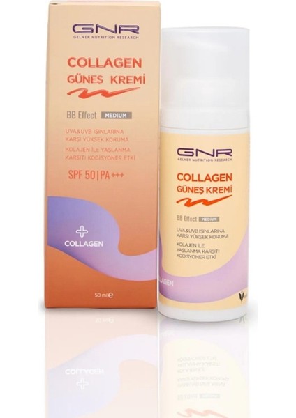 Collagen Spf 50+ Güneş Kremi Medium 50 ml