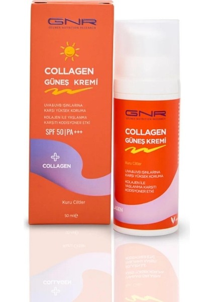 Collagen Spf 50+ Güneş Kremi Kuru Ciltler 50 Ml