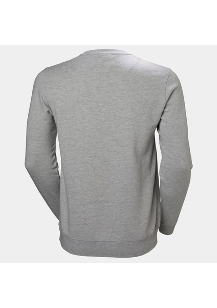 HH Logo Crew Erkek Gri Yuvarlak Yaka Tişört
