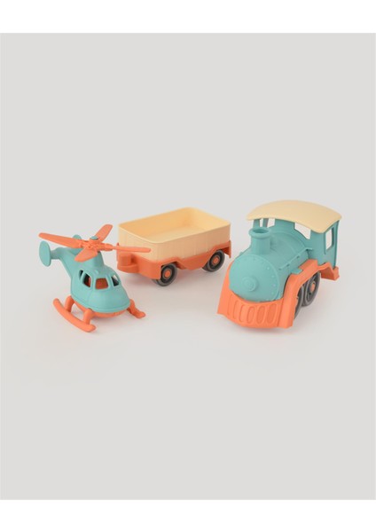 LC Somon Helikopterli Tren Set