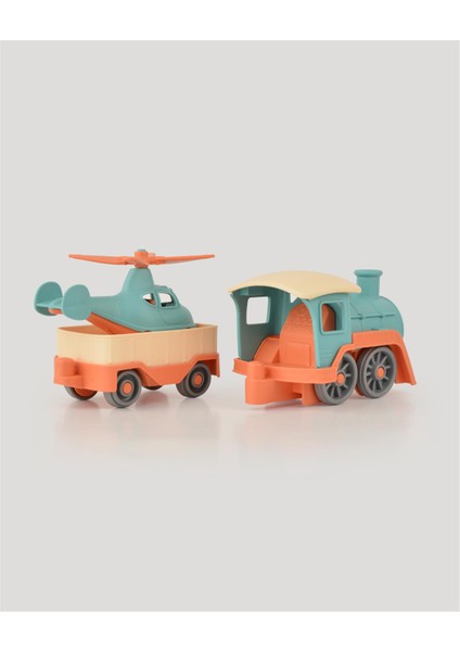 LC Somon Helikopterli Tren Set