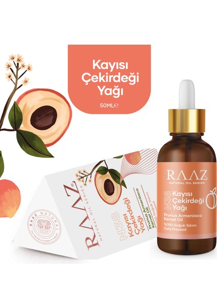 Kayısı Çekirdeği Yağı Aprıcot Seed Oıl 50 Ml