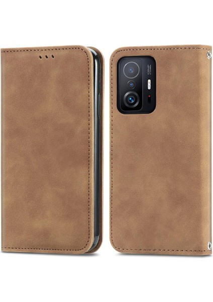 Xiaomi 11T/11T Pro Kılıf Cüzdan Kapak Kapak Darbeye (Yurt Dışından)