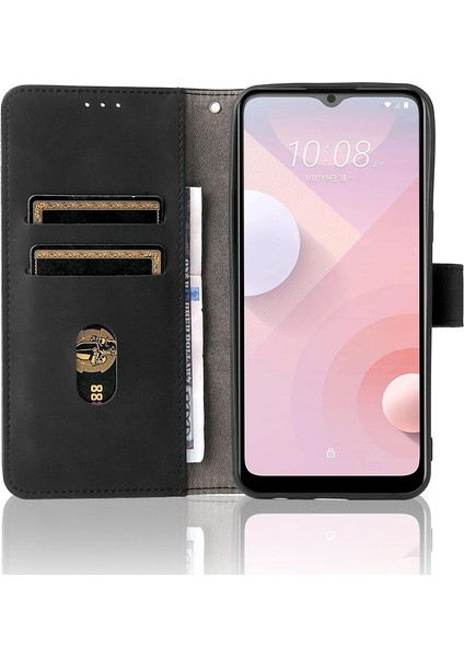 Htc Desire 20 Için Kılıf Artı Deri Folio Flip Case ile Tam Koruma (Yurt Dışından)