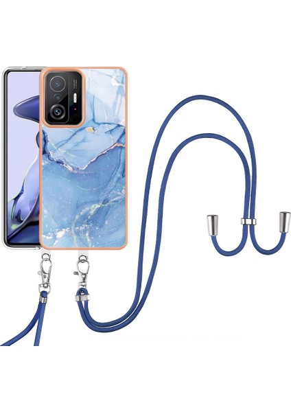 Xiaomi 11T/11T Pro Yumuşak Tpu Tampon Kapak Mermer Ayrılabilir Kayış (Yurt Dışından)