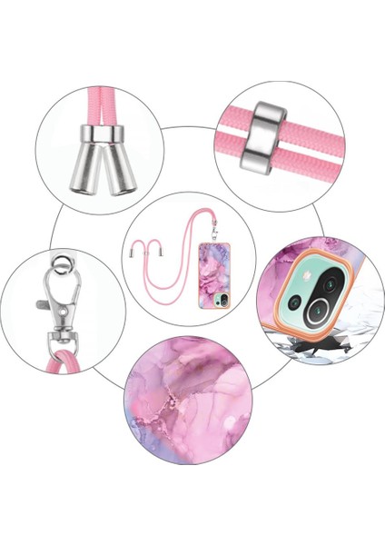 Xiaomi 11 Lite 5g Mermer Ayrılabilir Kayış Crossbody Kordon Kapak (Yurt Dışından) modelleri