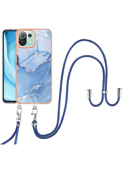 Xiaomi 11 Lite 5g Mermer Ayrılabilir Kayış Crossbody Kordon Kapak (Yurt Dışından)