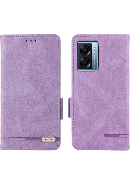Kart ile Realme V23 5g Kart Ekleme Deri Folio Flip Case Için Kılıf (Yurt Dışından)