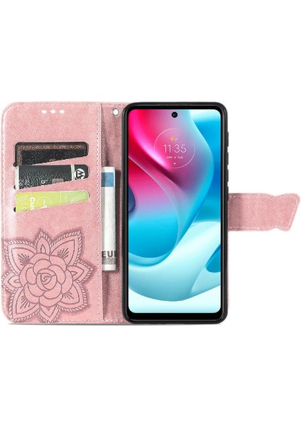 Moto G60S Cüzdan Kanat Iş Çok Renkli Kelebek Için Kılıf (Yurt Dışından) modelleri