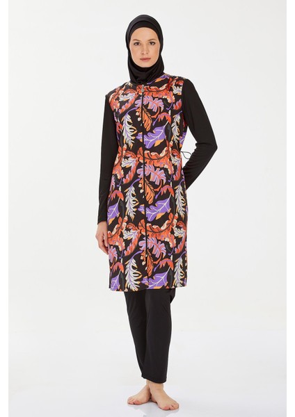 Tam Kapalı Tesettür Mayo Adara 9251 Siyah modelleri