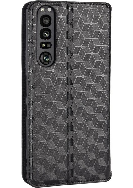 Sony Xperia 1 Iıı Kart Yuvaları Için Kılıf Tutucu Manyetik Kapatma Cüzdan Pu (Yurt Dışından)
