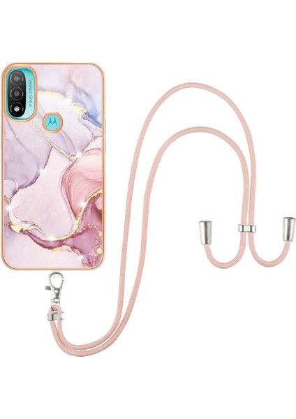 Motoroal Moto E20/E30/E40 Crossbody Kordon Askısı Tampon Mermer Için Kılıf (Yurt Dışından) fırsatları
