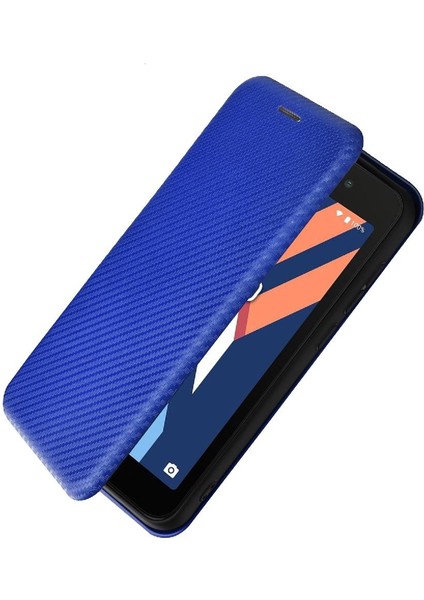 Wıko Y52 Için Kart Tutucu Kickstand Deri Folio Flip Case ile Kılıf (Yurt Dışından)