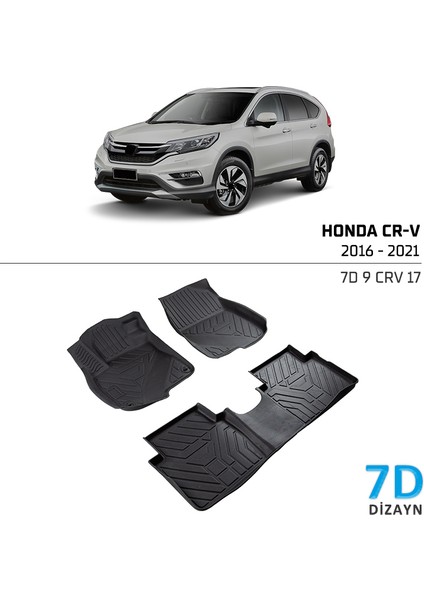 Honda CR-V 2016-2021 7D Havuzlu Paspas