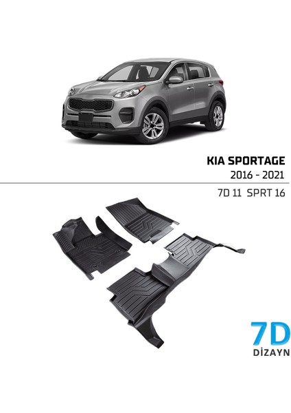 Kia Sportage 2016-2021 7D Havuzlu Paspas