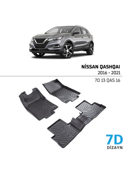 Nissan Qashqai 2016-2021 7D Havuzlu Paspas