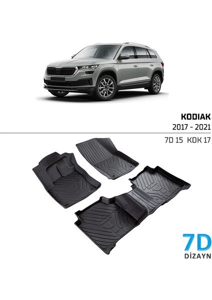 Skoda Kodiaq 2017-2021 7D Havuzlu Paspas