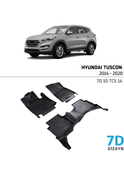 Hyundai Tucson 2014-2020 7D Havuzlu Paspas