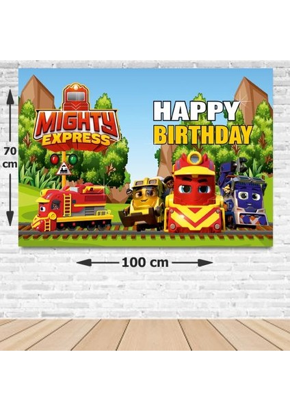 Mighty Express Doğum Günü Afişi Fotosuz 70*100 cm