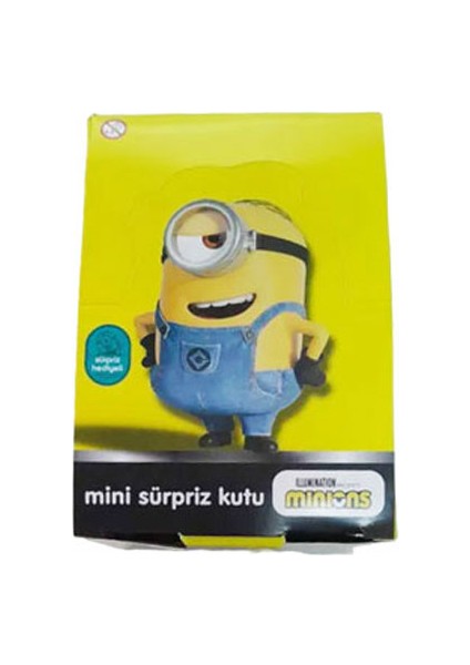 Minions Mini Kutu Eğlenceli Karakterli Sticker Nostajik Mini Kutu 24 Adet