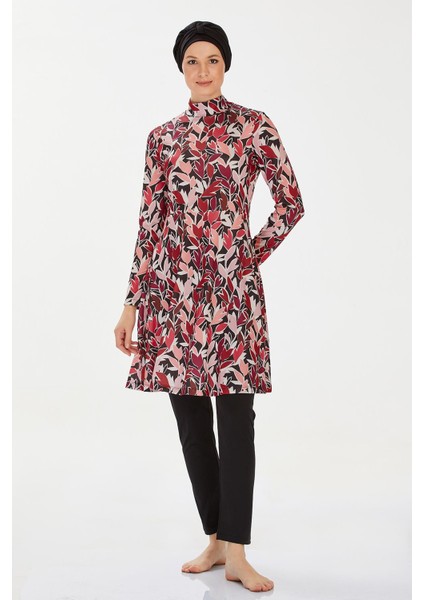 Likralı Tam Kapalı Tesettür Mayo Julıe 9220 Siyah modelleri