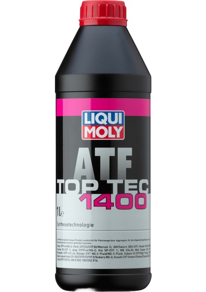 LIQUI MOLY TOP TEC ATF 1400, 1L CVT Şanzıman Yağı, 3662