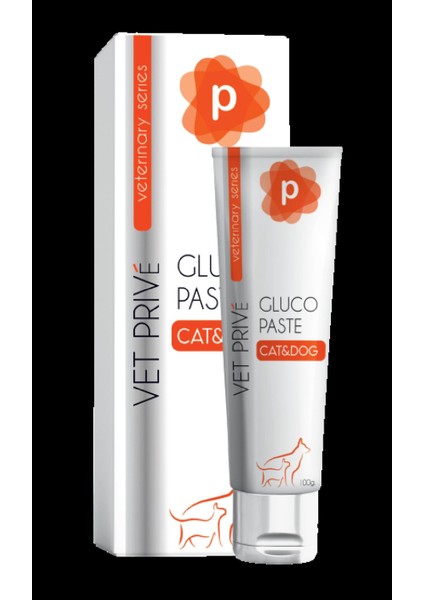 Vet Prive Gluco Paste / Kedi ve Köpekler Için Kemik Sağlığı Destekleyici Macun 100 gr